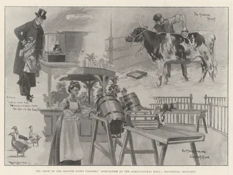 Die Ausstellung der British Dairy Farmers